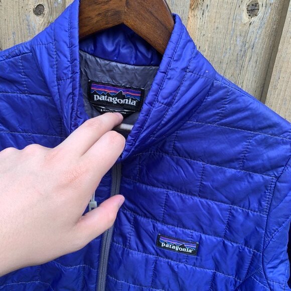 Patagonia Nano Puff Jacket Blue Large - Picture 4 of 7